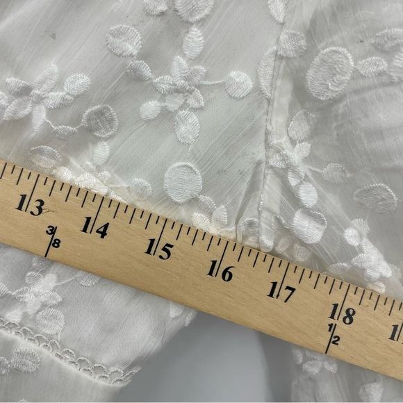 Keepsake Lace long Balloon Sleeve romper white Sz S - Picture 7 of 9